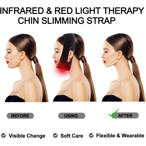 Ceinture de thérapie rouge pour le cou de thérapie par lumière infrarouge Coussinet enveloppant flexible portable de thérapie par lumière rouge