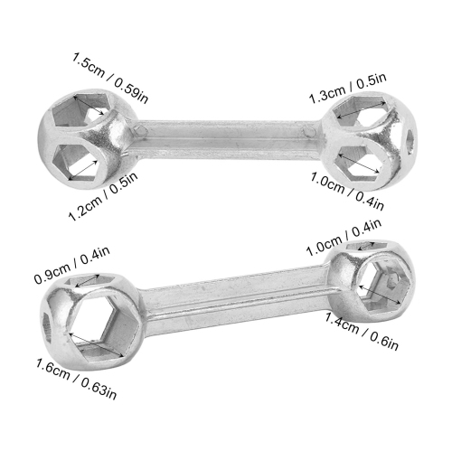 6‑15mm 10 in 1 Portable Bicycle Wrench Rustproof Hex Bone Wrench for Bike Repairing