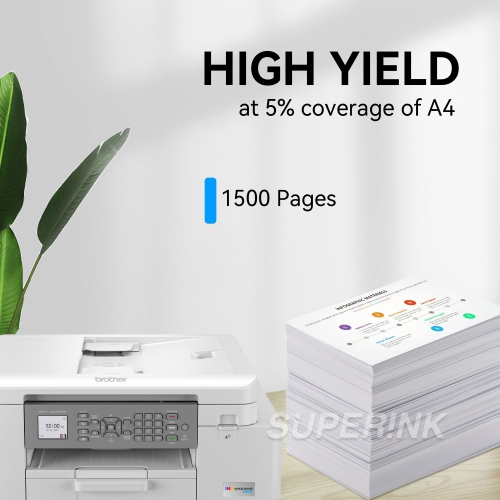 Compatible Brother LC406 Cyan Ink Cartridge by Superink