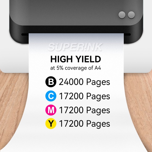 Compatible Xerox Phaser 7800 Toner Cartridge Combo by Superink