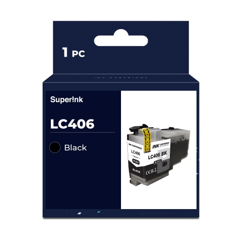 Compatible Brother LC406 Black Ink Cartridge by Superink