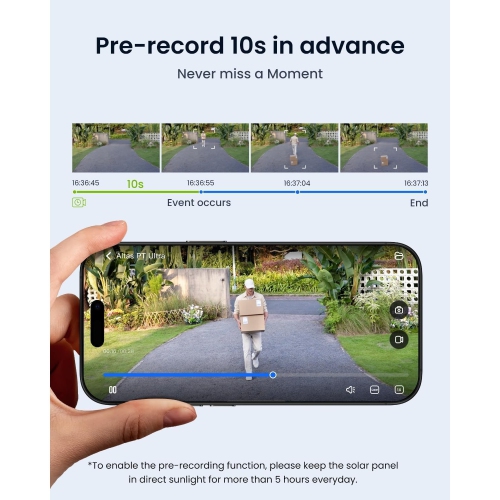 REOLINK Altas PT Ultra - 4K Solar Security Cameras Wireless Outdoor- White