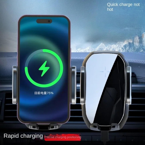 Support de téléphone mobile de voiture Chargeur sans fil 15&nbsp;W Prise d'air à recharge rapide Téléphone mobile dans la voiture Support spécial de