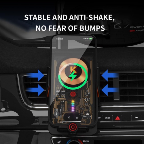 Induction Opening and Closing Bracket Car Cell Phone Holder Magnetic Cell Phone Holder Dashboard Navigation Bracket 360° Rotating Navigation Bracket