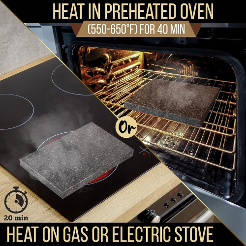 Assiette à griller pour la présentation des viandes grillées, ensemble de plateaux de roches avec couteaux en acier inoxydable, épais et robuste,