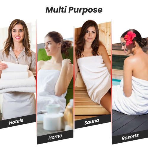 Canadian Linen Royale Face Towels Set, 13"x13", 4 Pack, Soft Absorbent Cotton Lightweight Quick Dry Washcloth for Hotels Hospitals Nursing Home, White