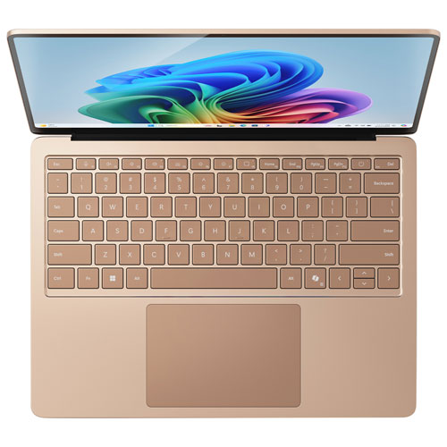 Portable Surface Laptop Copilot+ PC à écran tactile de 13,8 po de Microsoft (Snapdragon X Elite/mémoire vive de 16 Go/disque SSD de 512 Go) 2025 - Dune - Ang
