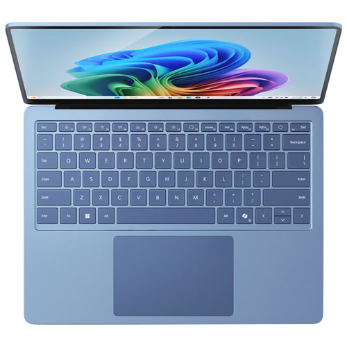 Portable Surface Laptop Copilot+ PC à écran tactile de 13,8 po de Microsoft (Snapdragon X Plus/mémoire vive de 16 Go/disque SSD de 512 Go) 2025 - Saphir - Ang