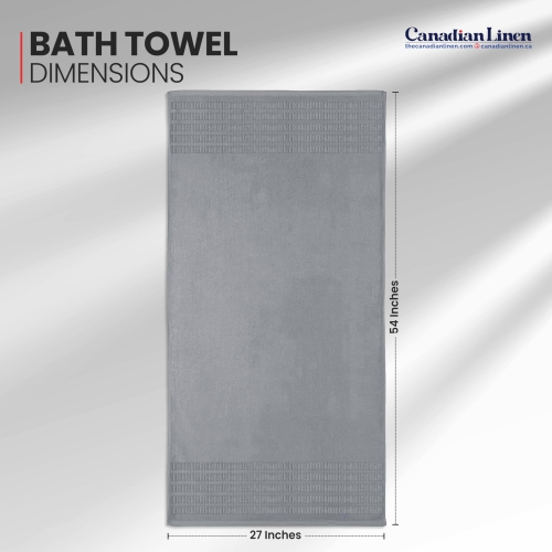 Canadian Linen Royale – Ensemble de serviettes de bain, 27 x 54&nbsp;po, paq. 4, coton doux absorbant, séchage rapide, léger, pour hôtel Salon