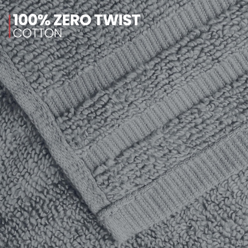 Canadian Linen Royale – Ensemble de serviettes de bain, 27 x 54&nbsp;po, paq. 4, coton doux absorbant, séchage rapide, léger, pour hôtel Salon