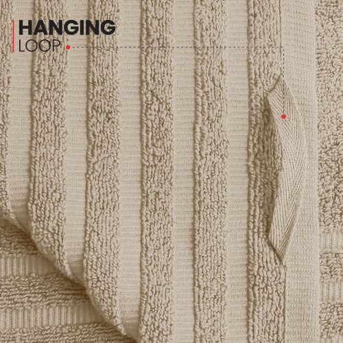 Canadian Linen Royale – Ensemble de serviettes de bain, 27 x 54 po, paq. 4, grande serviette de salle de bain en coton doux et doux à séchage