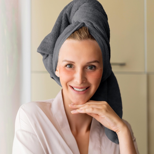 Canadian Linen Royale – Ensemble de serviettes de bain, 27 x 54 po, paq. 4, coton doux absorbant, séchage rapide, grande serviette de bain pour