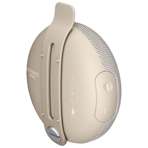 Haut-parleur miniature sans fil portatif Bluetooth étanche MINIROLL d'Ultimate Ears - Beige sable - Exclusivité de Best Buy
