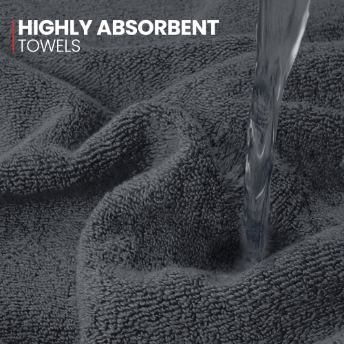 Canadian Linen Royale Face Towels Set, 13"x13", 12 Pack, Quick Dry Lightweight Soft Absorbent Cotton Face Cloth for Hotel Spa Motel Yoga Gym, Dark