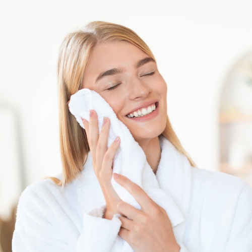 Canadian Linen Royale Face Towels Set, 13"x13", 12 Pack, Cotton Soft Absorbent Lightweight Quick Dry Washcloth for Hotels Nursing Home Hospital, White