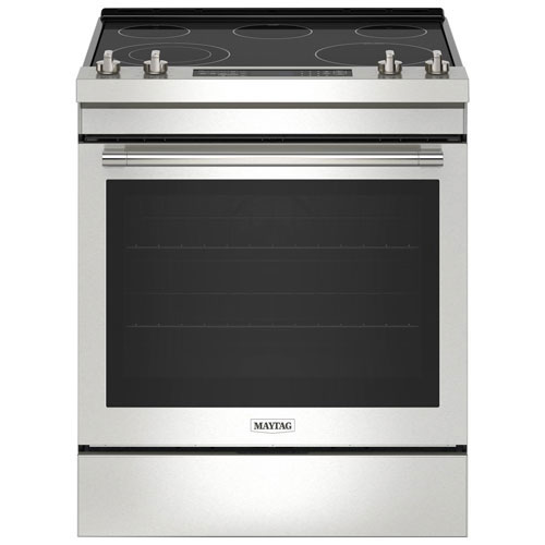 Open Box - Maytag 30" 6.4 Cu. Ft. Slide-In Electric Air Fry Range (YMES8800PZ) - Stainless