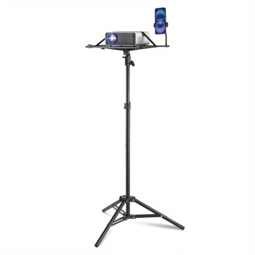Portable Mini Projector with 15ft Inflatable Screen and Adjustable Floor Stand for Outdoor and Home Use