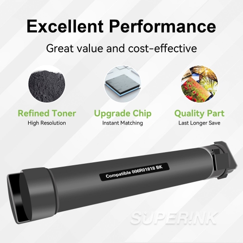 Compatible Xerox 006R01818 Black Toner Cartridge By Superink