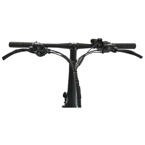 Ollie Longtail Cargo Step-Through Electric City Bike (500 W Motor / 96km Range / 32km/h Top Speed) - Black