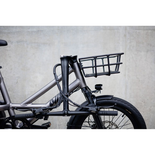Ollie Flip Cargo Step-Through Electric City Bike (500W Motor / 96km Range / 32km/h Top Speed) - Silver