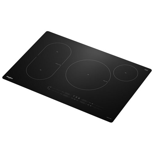 Surface de cuisson intelligente à induction à 4 éléments 31 po de Whirlpool - Noir