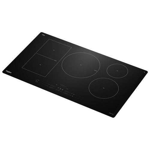 Whirlpool Intelligent 36" 5-Element Induction Cooktop (WCIT7536SB) - Black