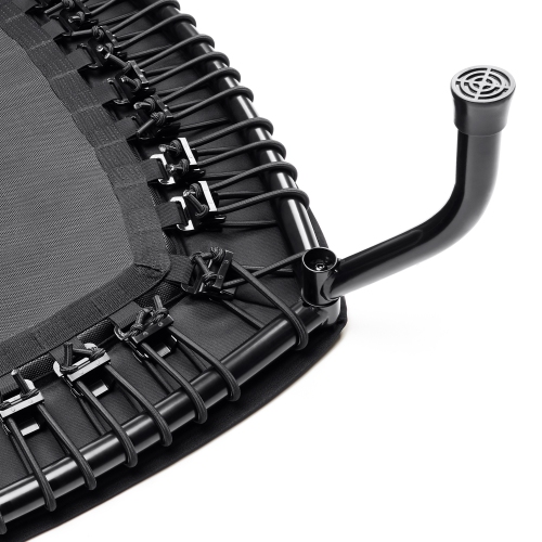 Sunny Health & Fitness Springless Mini Fitness Trampoline – Premium Adjustable Bungee-Style Indoor/Outdoor Exercise Rebounder for Quieter and Safer