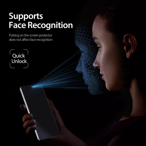 Privacy Screen Protector for Samsung Galaxy S24 FE 5G, Anti-Spy Tempered Glass Film, Fingerprint ID Compatible