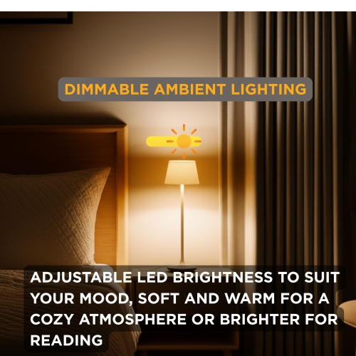 Abbott Bell Shape LED Table Lamp, Rechargeable Dimmable Light with Charging Base, Sleek Modern Accent for Home or Hospitality, 9.5", Matte Sand