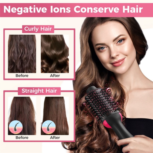 3 in 1 Hot Air Fully Automatic Multifunctional Curling Straightening Hair Dryer Comb