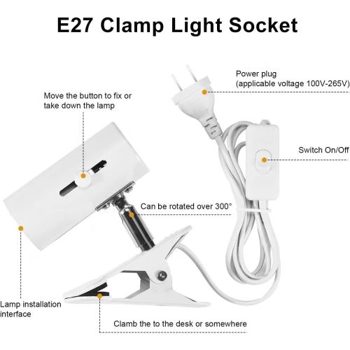 Red Light Therapy Lamp, 660nm, Crimson 850nm, Near Infrared, 18 LED, 54W, E27 Screw Beauty Anti-Aging, Pain Relief, Baking