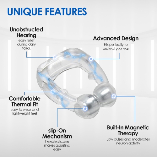 Tinnitus Relief Device Tinnitus Relief for Ringing Ears,Tinnitus Relief Device ic Clip, Stop Ear Ringing