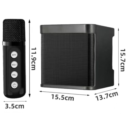 Portable Karaoke Machine, Bluetooth Karaoke Speaker with 2 Wireless Microphones for Indoor/Outdoor Party, Gathering