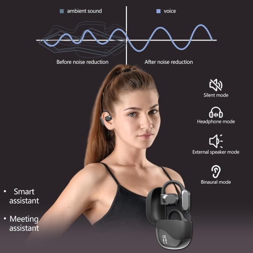 Ai Translating Earbuds,Wireless Bluetooth Real Time Translation Earbuds,144 Languages Translator Earphones,Over-Ear Translation Headphones for