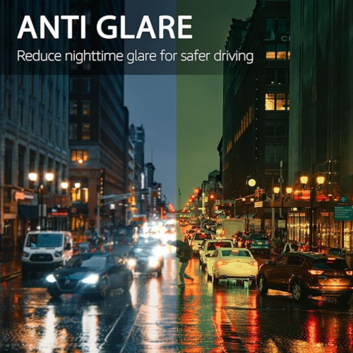 Night Vision Glasses for Men Women Classic Round Polarized Yellow Lens Anti Glare Nighttime Driving Glasses