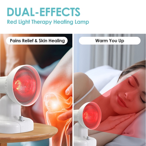 Lampe de cuisson infrarouge portative de bureau 150&nbsp;W Lampe de thérapie à lumière rouge pour la santé de la peau Récupération des muscles