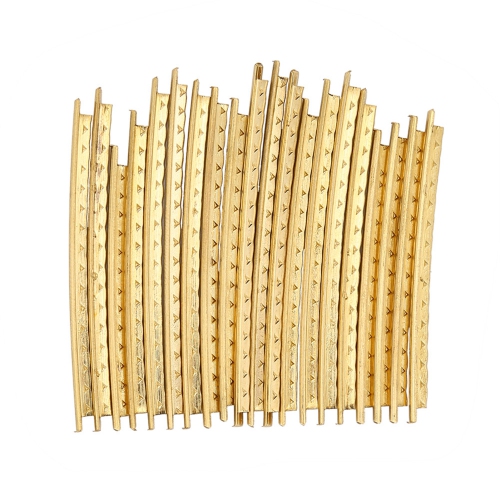 Ensemble de 20 pièces de rechange pour jeu de frettes en laiton de 2,0&nbsp;mm pour guitares folk en bois