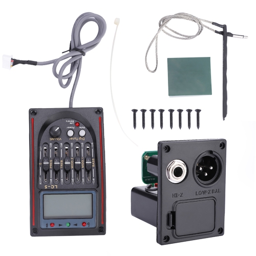 Micro piézo-syntoniseur de guitare acoustique à 5 bandes avec égaliseur LC-5 de LCD