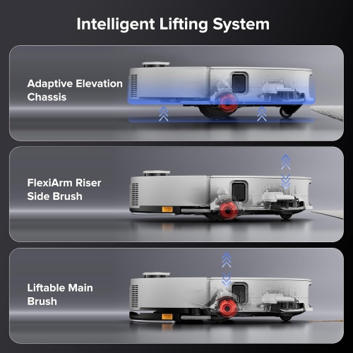 Roborock Saros 10 Robot Vacuum and Mop, 22,000Pa Suction - White