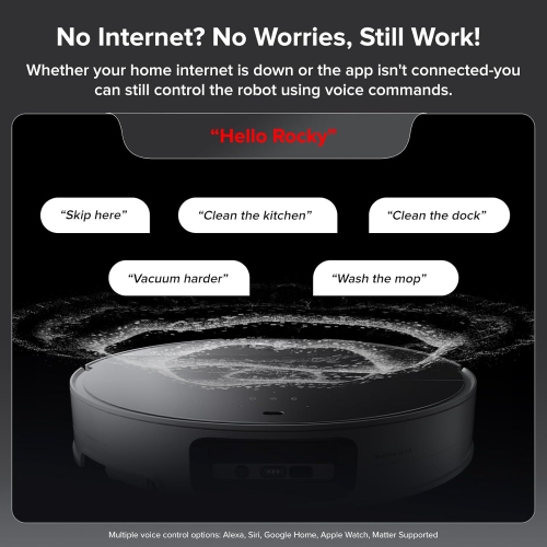 Roborock Saros 10 Robot Vacuum and Mop, 22,000Pa Suction - White