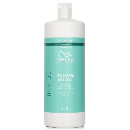 WELLA  Invigo Volume Boost Shampoo With Cotton Extract Fine Hair 1000Ml