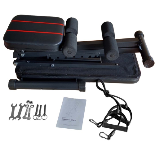 Banc de musculation ajustable et pliable MotionGrey, banc de musculation, banc d'entraînement pliable réglable pour entraînement musculaire complet,
