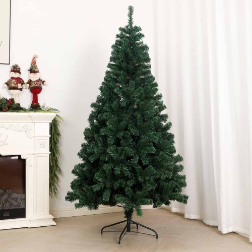 MotionGrey 6-Foot Hinged Artificial Christmas Tree with Warm LED Lights