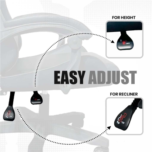 MotionGrey Executive Office Gaming Chair - Comfortable, Ergonomic, High Back, PU Leather, Reclining Executive Desk Chair with Height Adjustment,