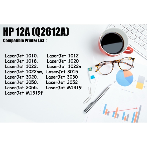 Ultra TonerÂź Compatible HP 12A Q2612A q2612 hp12a Black Toner Cartridge for HP Laserjet 1010 1012 1018 1020 1022 1022n 1022nw 3015 3020 3030 3050