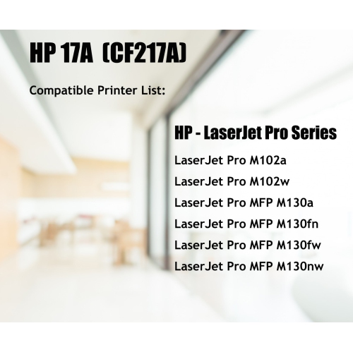 Remplacement compatible Ultra Toner® pour HP 17&nbsp;A 217&nbsp;A Cartouche de toner noir hp 17a CF217A - Imprimante HP LaserJet Pro M102a M102w MFP