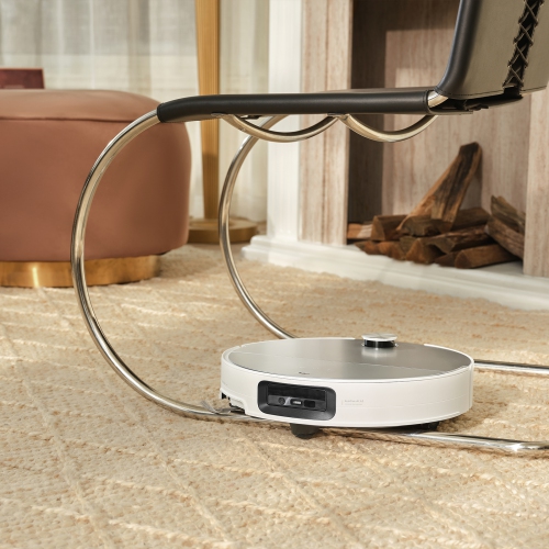 Roborock Saros 10 – Vadrouille robot, ultra mince de 3,14&nbsp;po, décollement automatique, 0 % emmêlement des poils, station d'accueil multifonction