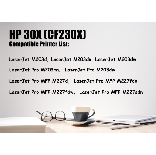Ultra Toner® Compatible HP 30X CF230X Toner Cartridge High Yield of HP30A CF230A - HP Laserjet M203d M203dn M203dw Pro M203dn M203dw M227d MFP