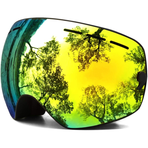 Lunettes de ski, lunettes de planche à neige pour sports d'hiver, lunettes de ski pour jeunes et hommes Femmes Ski Ski Motoneige, V03-enfants