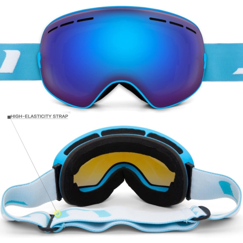 Ski Goggles,Winter Snow Sports Snowboard Goggles Youth & Men Women Skiing Skating Snowmobile,A05-blue Strap/Blue